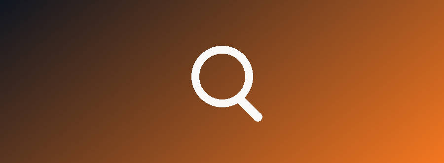 Magnifying glass icon representing discoverability and SEO