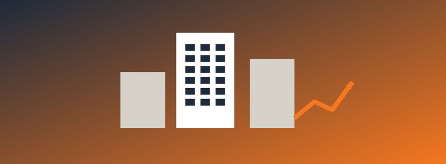 Building icon representing a commercial real estate website guide