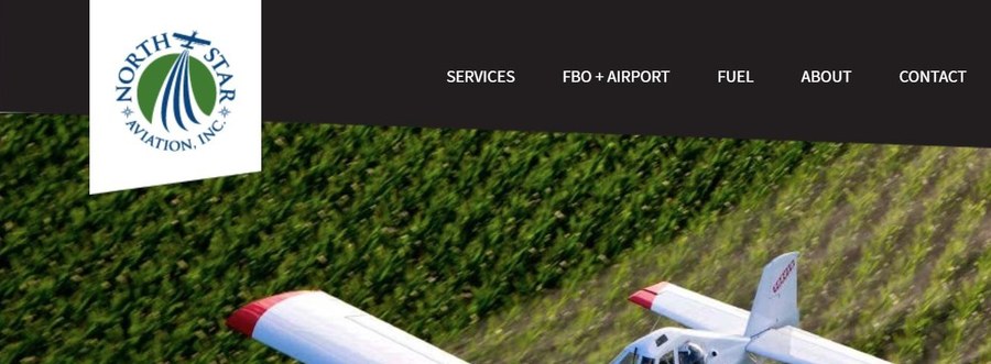 Screenshot of the North Star Aviation website