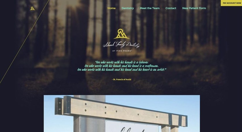 Schaack Family Dentistry website preview