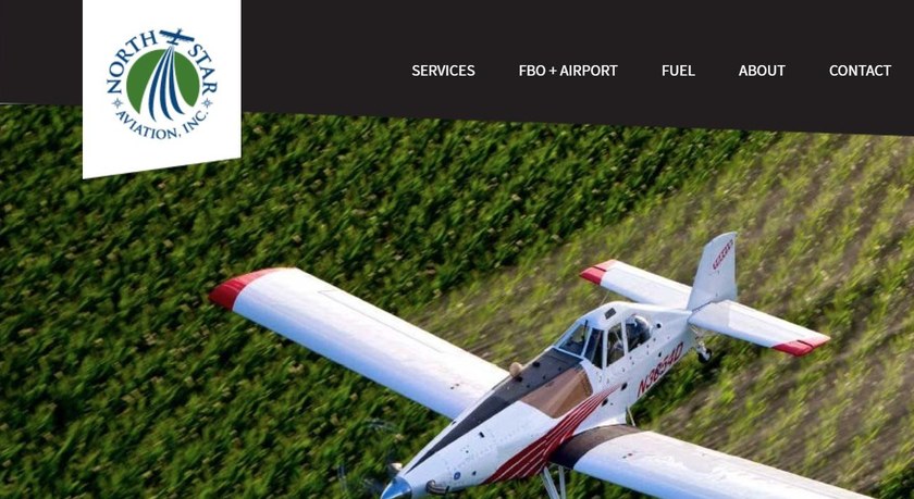 Screenshot of the North Star Aviation website