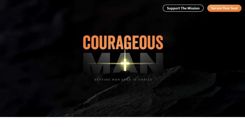 Courageous Man website preview