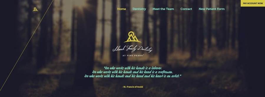 Screenshot of the Schaack Family Dentistry website
