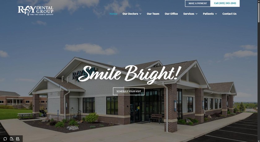 Screenshot of the Ray Dental Group website