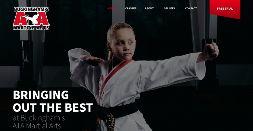 Buckingham's ATA Martial Arts website preview